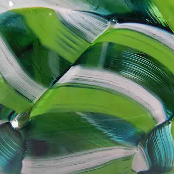 Rope Twist Paperweight in Green by WheatonArts